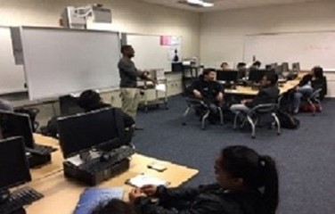 Cory leading a community education workshop